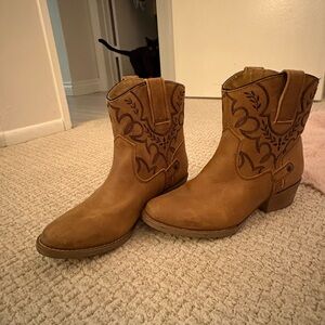 Tan Cowboy Ankle Boots bought straight in Nashville